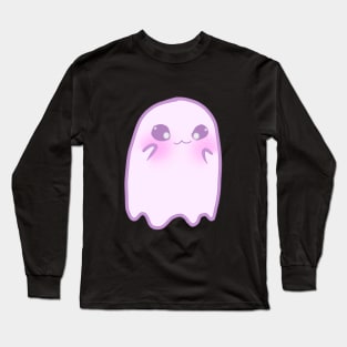 Happy Shy Ghost Long Sleeve T-Shirt